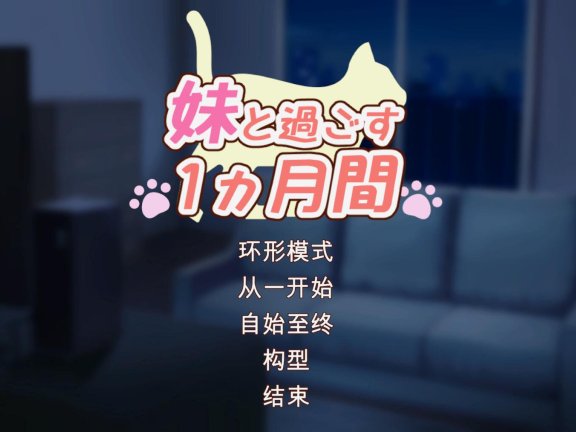 【PC/2D/养成SLG/汉化】和妹妹一起的1个月 妹と過ごす1ヵ月間 Ver2025.05 机翻版【2.6G】